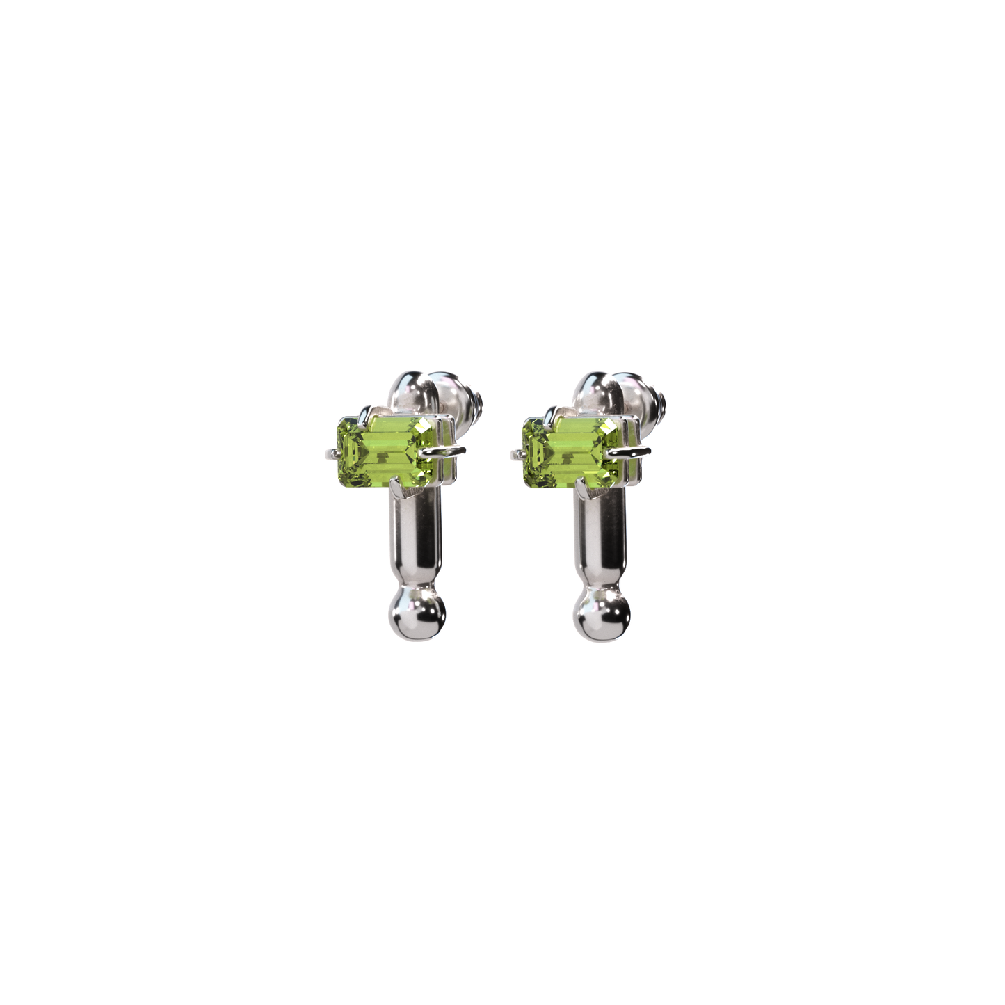 EXTENDED STUD; PERIDOT (premium gemstone)