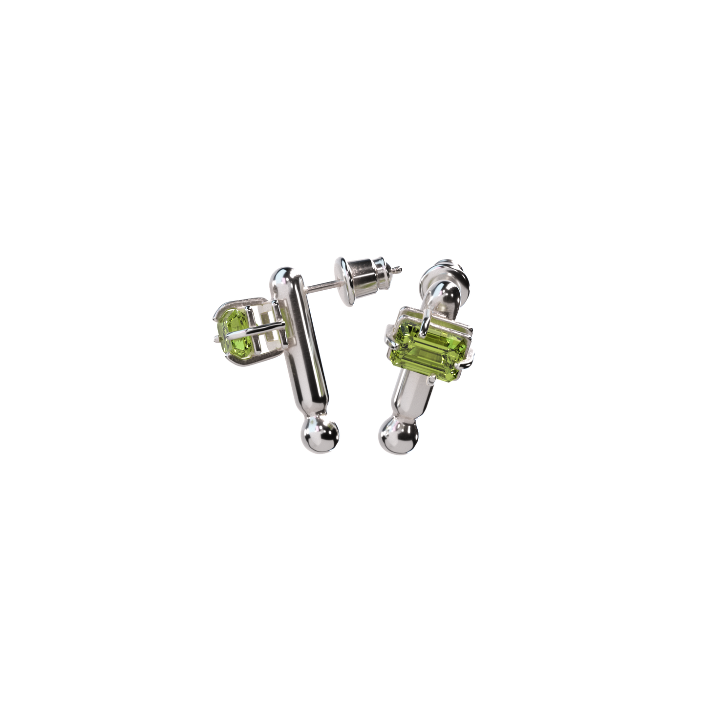 EXTENDED STUD; PERIDOT (premium gemstone)