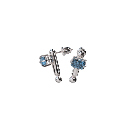EXTENDED STUD; SWISS BLUE TOPAZ